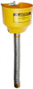 Justrite JUS11089 11089 Bolt-On Funnel with Galvanized Hose, 1" OD x 14" Length, For Steel Can