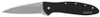 Kershaw KER1660BLKW Leek, Stonewashed (1660SWBLK) 3” Stonewashed High-Performance Sandvik 14C28N Steel Blade, Black Anodized Aluminum Handle with SpeedSafe Assisted Opening, Liner Lock, Tip-Lock Slider 2.4 OZ.