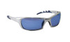 SAS Safety SAS542-0209 542-0209 GTR Eyewear with Polybag, Ice Blue Mirror Lens/Silver Frame