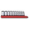 GearWrench KDT80303 80303 10 Piece 1/4-Inch Drive 6 Point Standard SAE Socket Set
