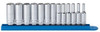 GearWrench KDT80304 80304 13 Piece 1/4-Inch Drive 6 Point Deep Metric Socket Set