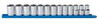 GearWrench KDT80702 80702 13 Piece 1/2-Inch Drive 6 Point Standard Metric Socket Set