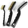 WILMAR WLMW1149 Performance Tool W1148 Brass, and Stainless Steel 3-Piece Brush Set
