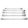 Mothers Wax & Polish MTNRM6 Mothers Wax & Polish () 5 Piece Metric Double Box Universal Spline Reversible Ratcheting Wrench Set