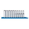 GearWrench KDT80704 GearWrench .50in. Drive 6 Point Deep Metric Socket Set - 10 Pieces