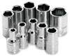 WILMAR WLMW36002 Performance Tool W36002 1/4" Drive 6-point SAE Socket Set, 10-Piece