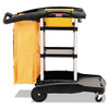 Rubbermaid FG9T7200BLA HIGH CAP CLEANING CART RCP9T7200BK