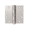 TELL MANUFACTURING 3559970 Tell Door Hinges Square Corner 4.5" X 4.5" Chrome Finish, Steel, Wood