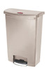 Rubbermaid 3554309 & #174 Slim Jim & #174 Plastic Step On Container, Front Step 24 Gallon - Beige