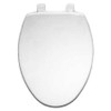 Bemis 3555023  Hospitality Elongated Closed Front Plastic Toilet Seat with Whisper Close Hinges, White