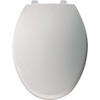 Bemis 3555022 Hospitality Plastic Toilet Seat, Elongated 18-3/4" Closed Front, With Cover White