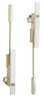 IVES 2493016  Automatic Flushbolts for Metal Door, Pair of Top and Bottom Bolts, Satin Stainless Steel Finish