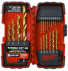 MILWAUKEE 811048 TITANIUM DRILL BIT SET, 20 PIECE BIT DRILL TITANIUM SET 20PC. The product is easy