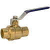 "Nibco" SFP600A114 NIBCO S-FP-600A BRS Brass Ball Valve, Two-Piece, Lever Handle, 1-1/4" Female Solder Cup