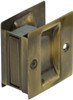Don-Jo PDL100609 PDL-100 Passage Pocket Door Lock, Blackened Satin Brass Plated, 2-1/2" Width x 2-3/4" Height (Pack of 10)