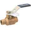 "Nibco" S58570662 NIBCO S-585-70-66 Cast Bronze Ball Valve, Stainless Steel Trim, Two-Piece, Lever Handle, 2" Female Solder Cup