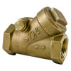 "Nibco" S413YLF2 NIBCO S-413-Y-LF Silicon Bronze Lead-Free Check Valve, Horizontal Swing, PTFE Seat, 2" Female Solder Cup