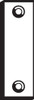 Don-Jo FB225PC FB 225 Steel Flush Bolt Strike Filler Plate, Prime Coated, 1-15/16" Width x 2-1/4" Height (Pack of 10)