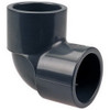 "Nibco" nibco_45072 Nibco Chemtrol 4507 Dark Gray PVC SCH 80 Elbow, 2"