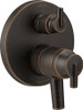 Delta T27959-RB Faucet Trinsic Contemporary Monitor 17 Series Valve Trim with 6-Setting Integrated Diverter, Venetian Bronze