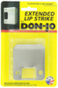 Don-Jo EL10232DRC EL 102 RC 18 Gauge Extended Lip Strike with 1/4" Radius Corner, Satin Stainless Steel Finish, 2" Width x 2-1/4" Height (Pack of 10).