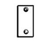 Don-Jo EF161PC EF 161 Steel Filler Plate, Prime Coated, 1-1/8" Width x 2-1/4" Height (Pack of 10)