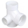 "Nibco" 48723332 NIBCO 3 In x 3 In. x 3 In. x 2 In. PVC DWV Sanitary Tee with 90 degree right inlet, All Hub