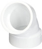 "Nibco" 4860112 NIBCO 4860 1-1/2" 60 Degree Elbow Hub x Hub, PVC, 1.5" Diameter, White
