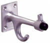 Bobrick 212  Solid Cast Aluminum Clothes Hook with Rubber Bumper, Matte Finish, 3-3/4" Projection
