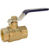 "Nibco" TFP600A112 NIBCO T-FP-600A BRS Brass Ball Valve, Two-Piece, Lever Handle, 1-1/2" Female NPT Thread (FIPT)