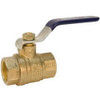 "Nibco" TFP600A1 NIBCO T-FP-600A BRS Brass Ball Valve, Two-Piece, Lever Handle, 1" Female NPT Thread (FIPT)