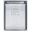 Franke PKX11013 Peak 14 9/16" x 17 3/4" x 9 5/8" 16 Gauge Undermount Single Bowl Stainless Steel Kitchen Sink