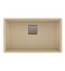 Franke PKG11031CHA  Peak Granite Undermount Single Bowl Kitchen Sink, Champagne