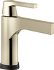 Delta 574T-PN-DST Faucet Zura Single Handle Centerset Bathroom Faucet with Touch2O.xt Technology, Polished Nickel