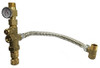 CASH ACME 3556957 Water Heater Tank Booster Pro, Thermostatic Mixing Valve 3/4" with Temperature Gauge, Braided Hose, Domestic and Commercial Application