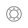Don-Jo AR335630 AR 335 Aluminum Hole Filler Plate, Satin Stainless Steel Finish, 3-1/2" Diameter (Pack of 10)