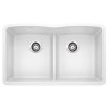 Blanco 442074  Diamond Equal Double Low Divide Undermount, White