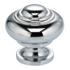 Omnia 9102/30.26 Classic & Modern Mushroom Knob Finish: Polished Chrome Plated, Size: 1.19" H x 1.19" W x 1.13" D