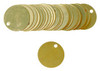 BRADY 23210 SET BRASS VALVE TAGS BLANK 1-1/2^ DIA UN-NUMBERED 25/PKG BRADY CORPORATION SIGNMARK DIVISION 136182