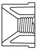 438-131 1X3/4 SPXF BUSH SCH-40 PVC SPEARS MFG. CO. 9120