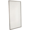 Bobrick 995188 165 Series 430 Stainless Steel Channel Frame Glass Mirror, Bright Finish, 18" Width x 36" Height