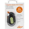 SLICE, INC 2474706 SLICE™ AUTO-RETRACTABLE POCKET CUTTER WITH CERAMIC BLADE, 2-1/2X1-1/2X4/10 IN.