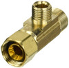 T&S Brass 131737 BRASS CRAFT FEMALE COMPRESSION TEE, 3/8 IN. OD X 3/8 IN. OD X 1/4 IN. OD, LEAD FREE