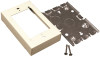 WIREMOLD 751033 1 Gang Box B Series 15/16 " D Ivory 15/16 " Contractor Pack, Shrinkwrap