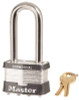 MASTERLOCK U008985 ® NO. 5 STEEL LAMINATED PADLOCK 2-1/2" LONG SHACKLE  KEYED ALIKE NO. A383