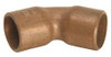 Mueller Industries 3012 GIDDS- Copper 45 Degree Elbow, 1/4"