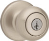 KWIKSET 2464421 GIDDS- Smartkey Cove Entry Knob, Satin Nickel
