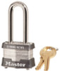 MASTERLOCK U008929 ® NO. 3 STEEL LAMINATED PADLOCK 2" LONG SHACKLE  KEYED ALIKE NO. 0464