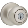 KWIKSET 2464420  Cove Entry Knob, Satin Nickel -