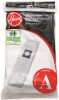 HOOVER COMPANY 4010100A ALLERGEN "A" BAG PACKED 3 PACK ALLERGEN "A" BAG PACKED 3 PACKAllergen "A" bag f